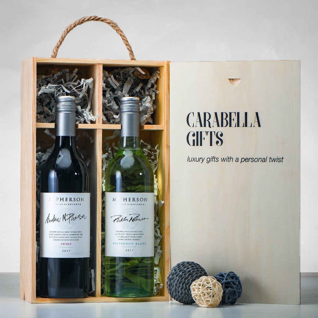 Red & White Wine Gift Box – Carabella Gifts UK